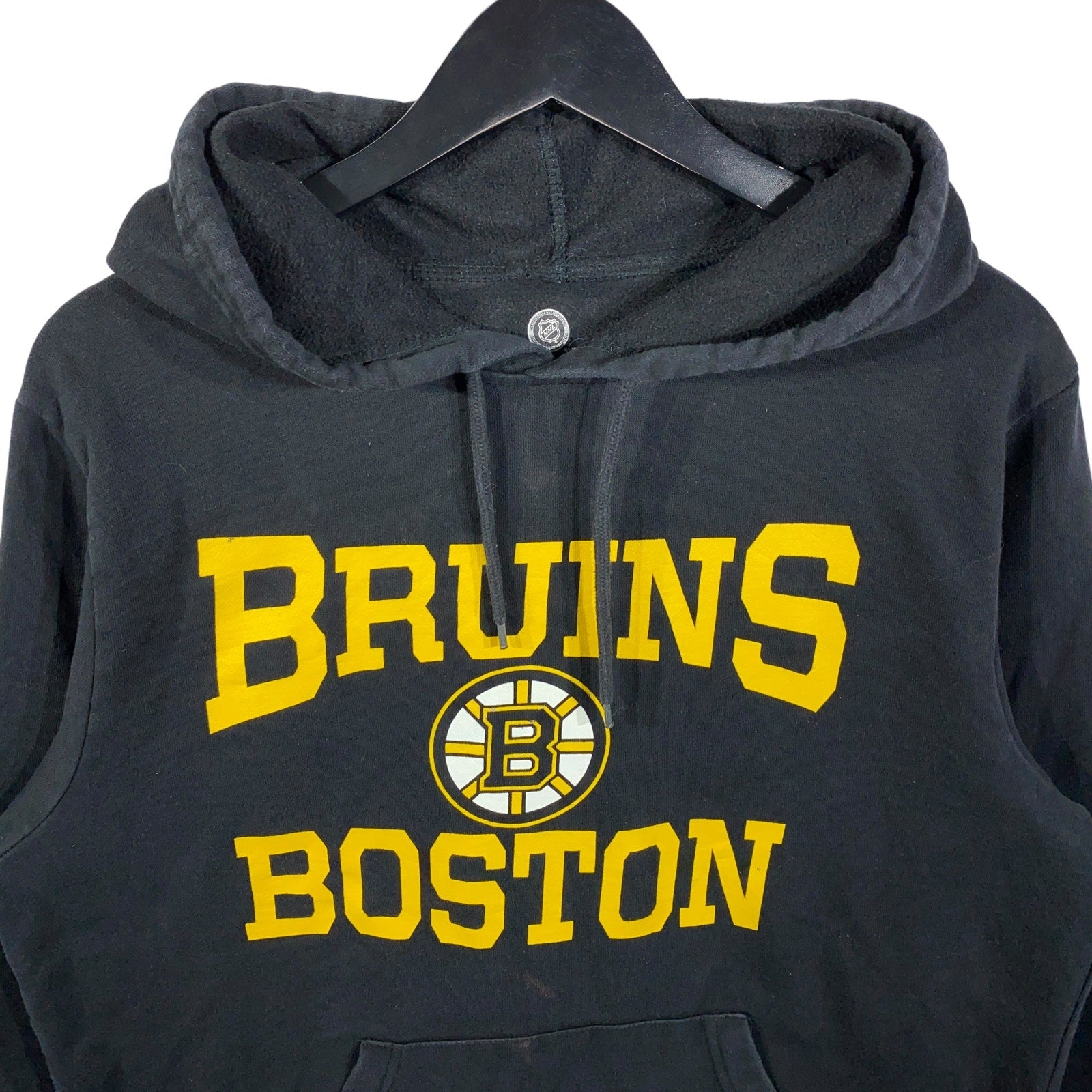 Collection of Boston Bruins Logo NHL Hoodie in a gallery layout