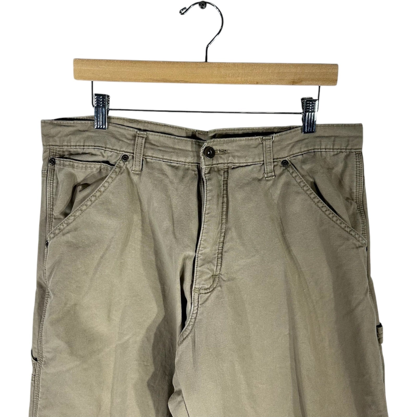 Collection of Wrangler Fleece Lined Carpenter Pants 34 x 32 in a gallery layout