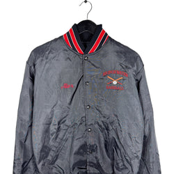 Collection of Vintage Bridge Water Baseball  Bomber Jacket in a gallery layout