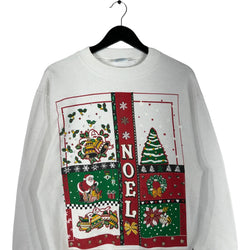 Collection of Vintage Hanes "Noel" Christmas Crewneck in a gallery layout