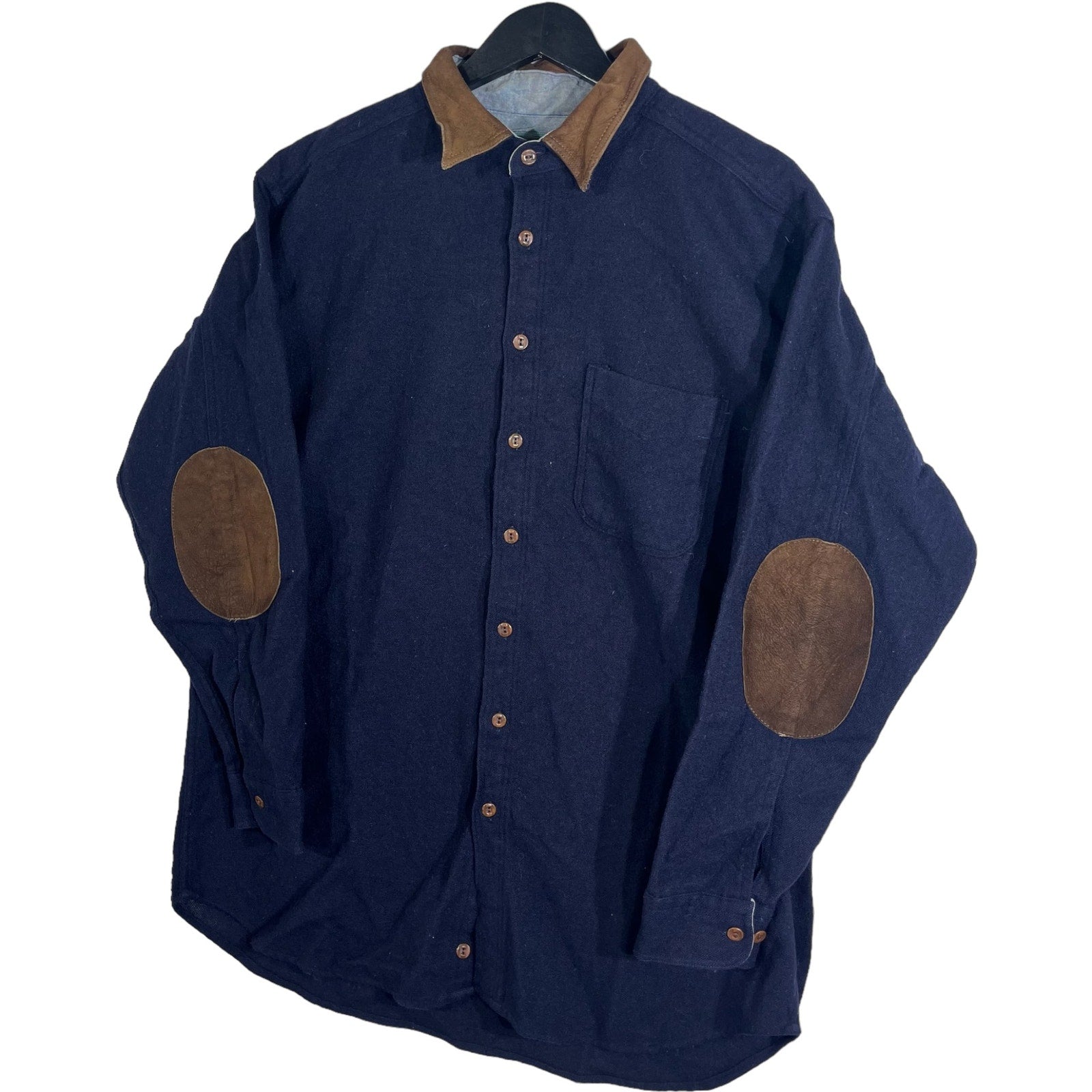 Collection of Woolrich Paded Elbow Long Sleeve Button Down in a gallery layout