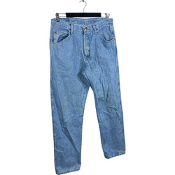 Collection of Wrangler Denim Regular Fit Straight Leg Jeans 34x32 in a gallery layout