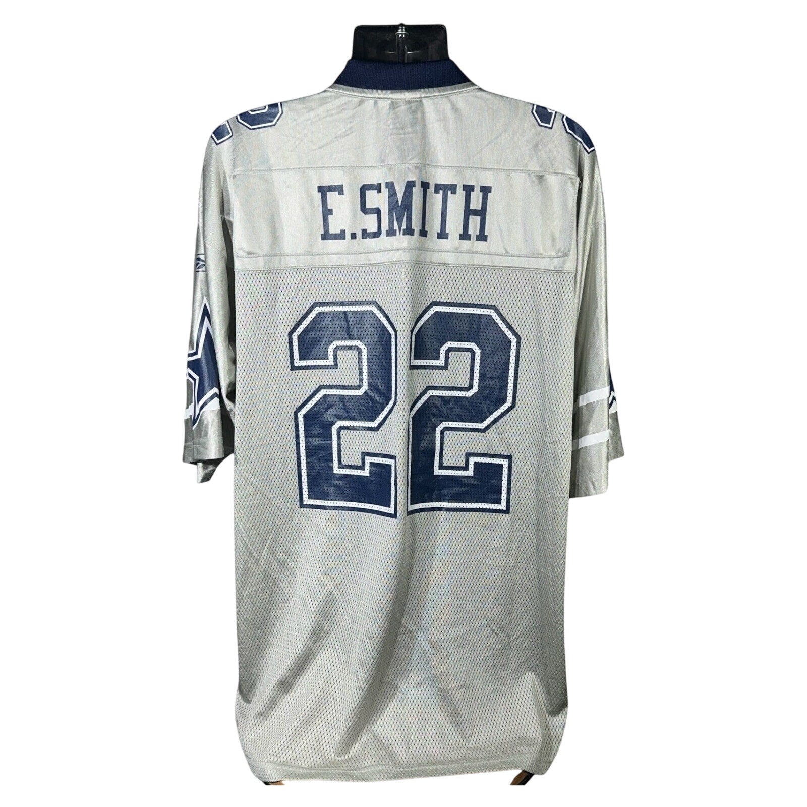 Collection of Dallas Cowboys Emmitt Smith #22 Reebok NFL Jersey in a gallery layout
