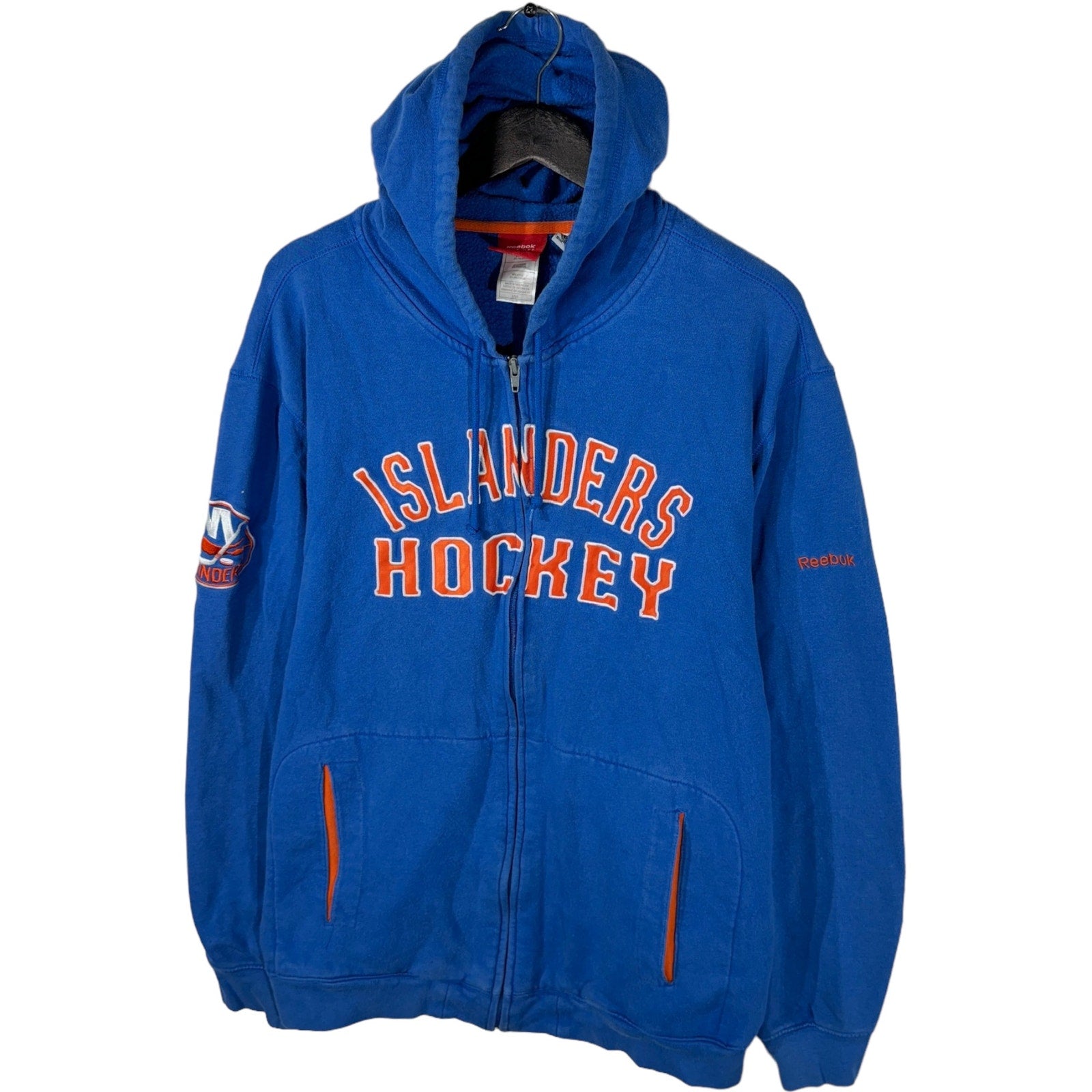 Collection of New York Islanders Reebok NHL Hoodie in a gallery layout
