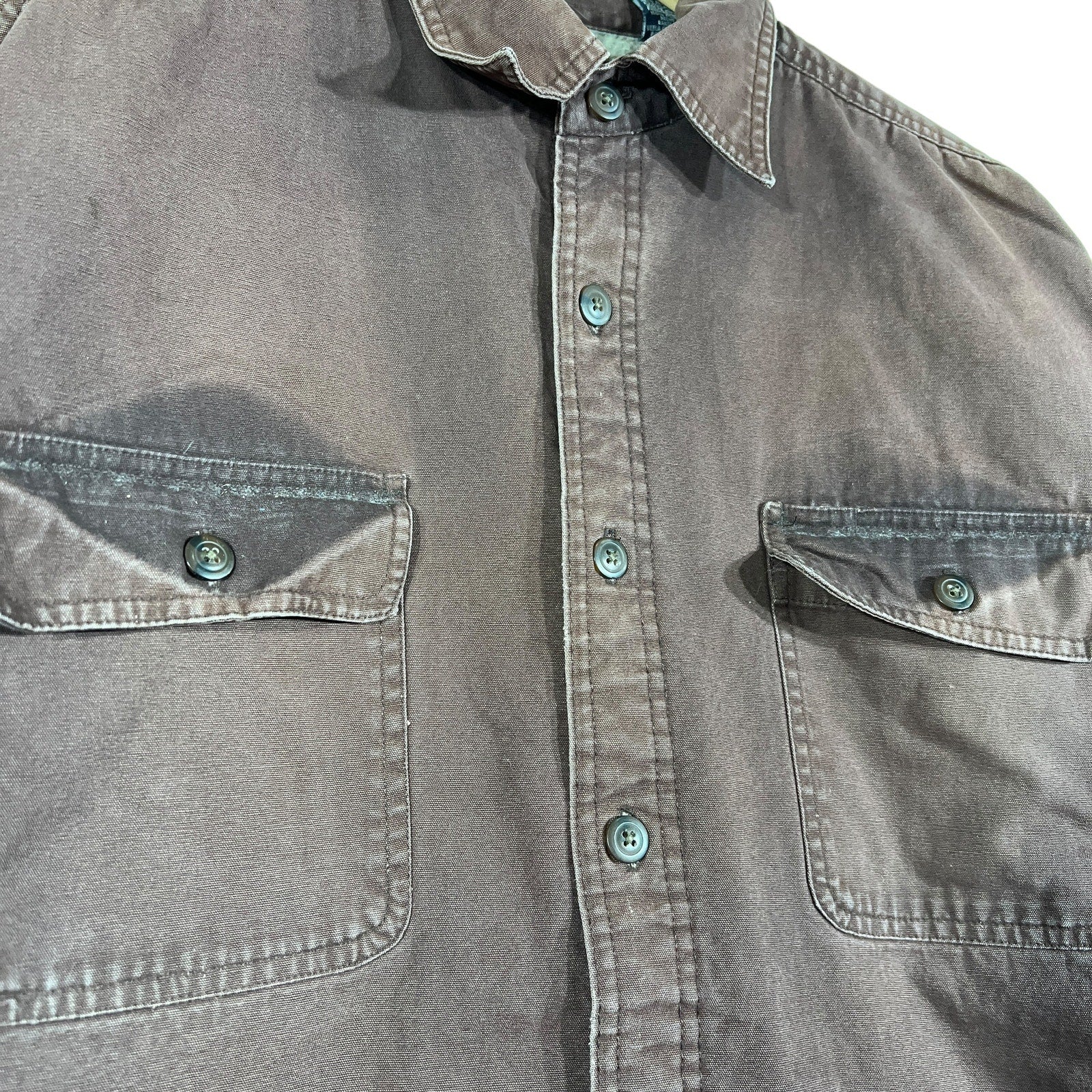 Collection of Puritan Sherpa Lined Work Wear Button Up in a gallery layout