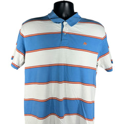 Collection of Aeropostale Striped Short Sleeve Polo in a gallery layout