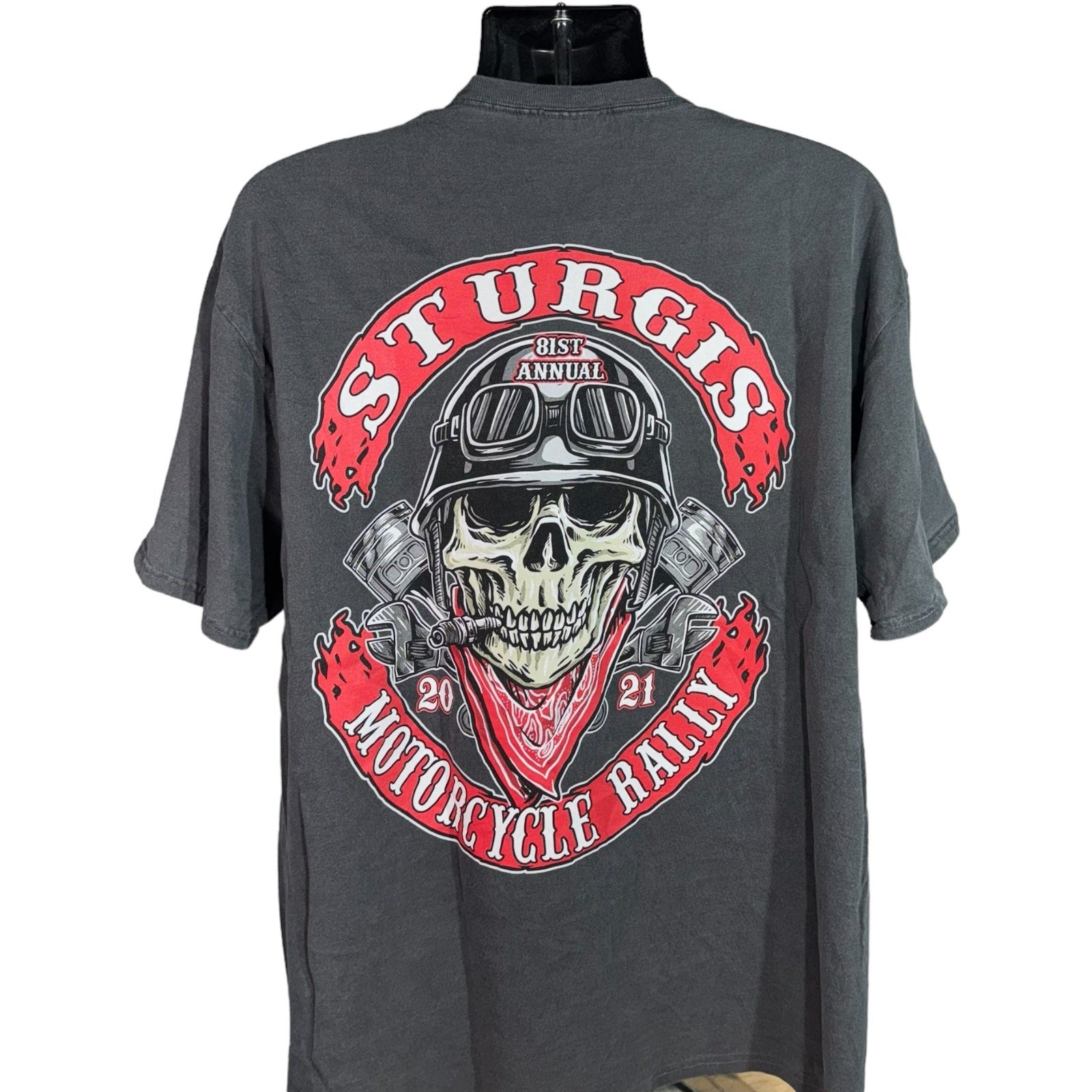 Collection of Sturgis Motorcycle Rally Tee 2021 in a gallery layout