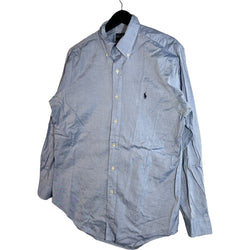 Collection of Ralph Lauren Classic Fit Long Sleeve Button Down Dress Shirt in a gallery layout