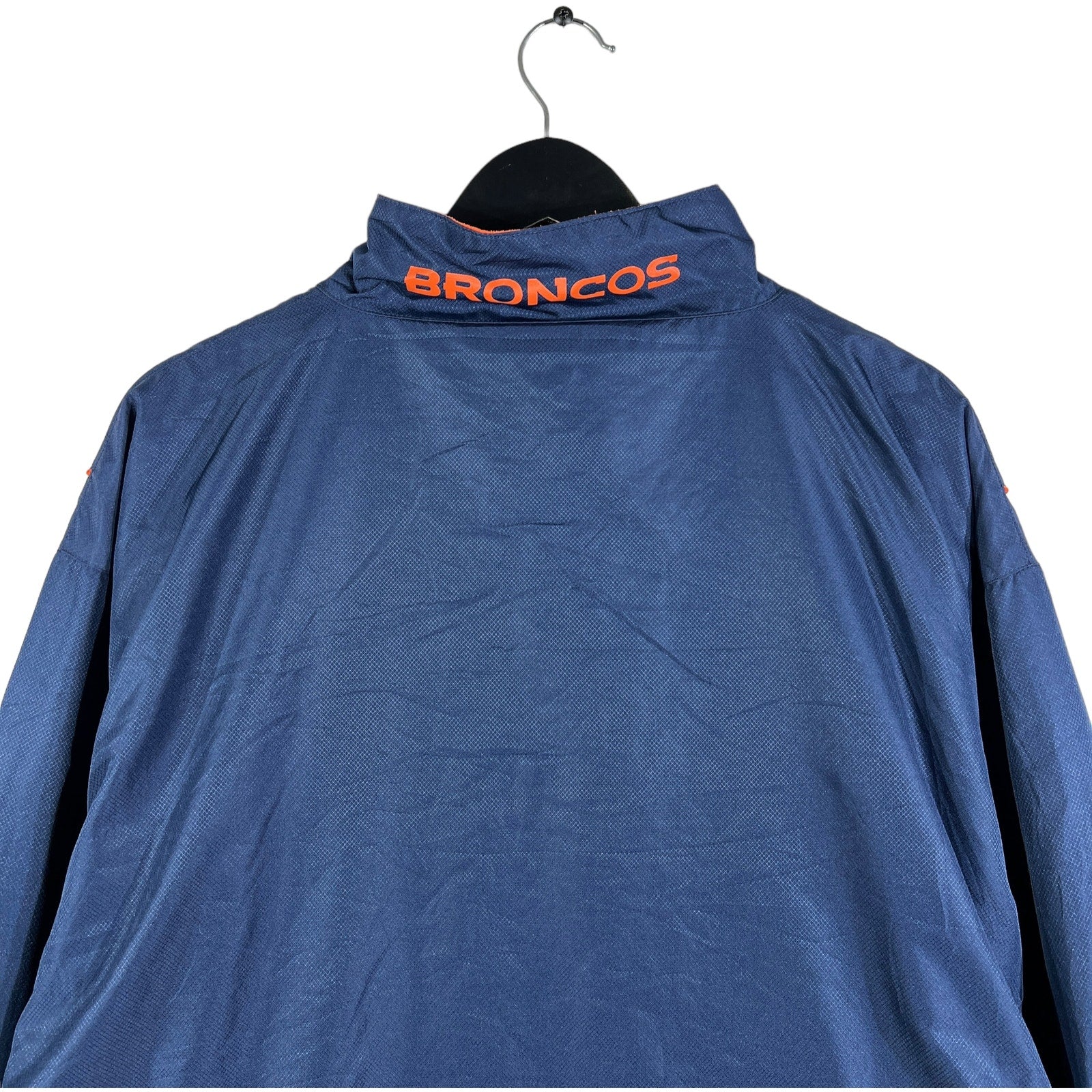 Collection of NFL Denver Broncos 1/4 Zip Windbreaker in a gallery layout