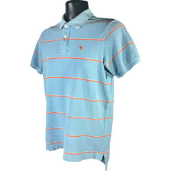 Collection of Abercrombie Striped Short Sleeve Polo in a gallery layout