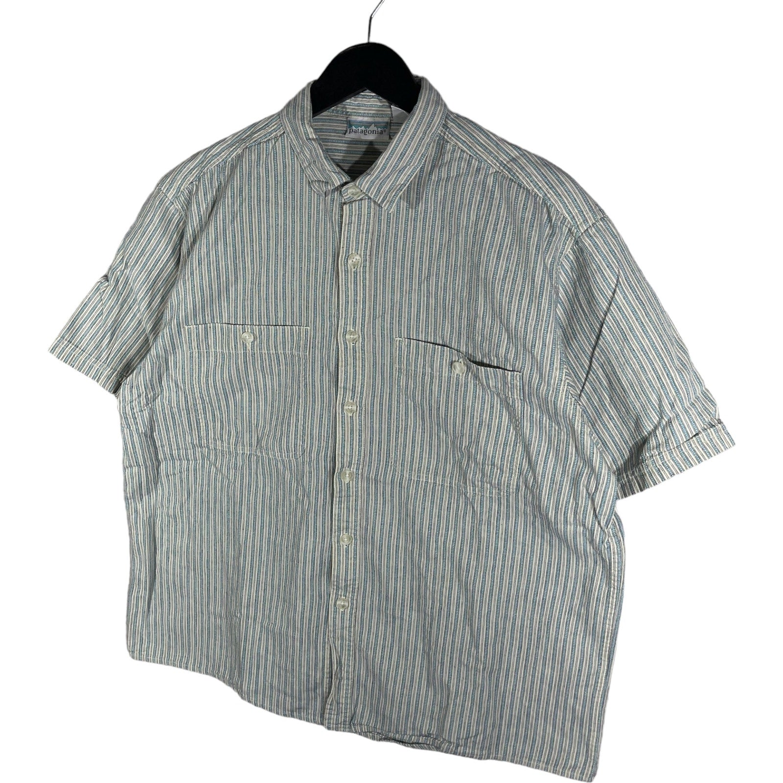 Collection of Patagonia Striped Short Sleeve Button Up in a gallery layout