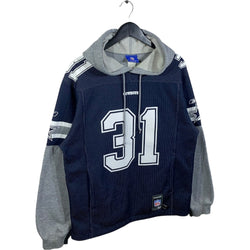 Collection of Vintage Dallas Cowboys Jersey Hoodie in a gallery layout