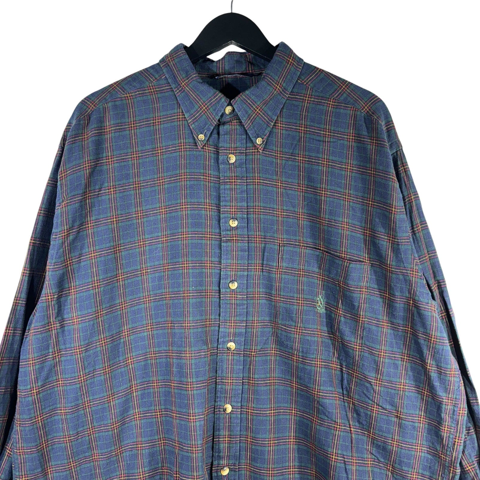 Collection of Nautica Plaid Long Sleeve Button Up in a gallery layout