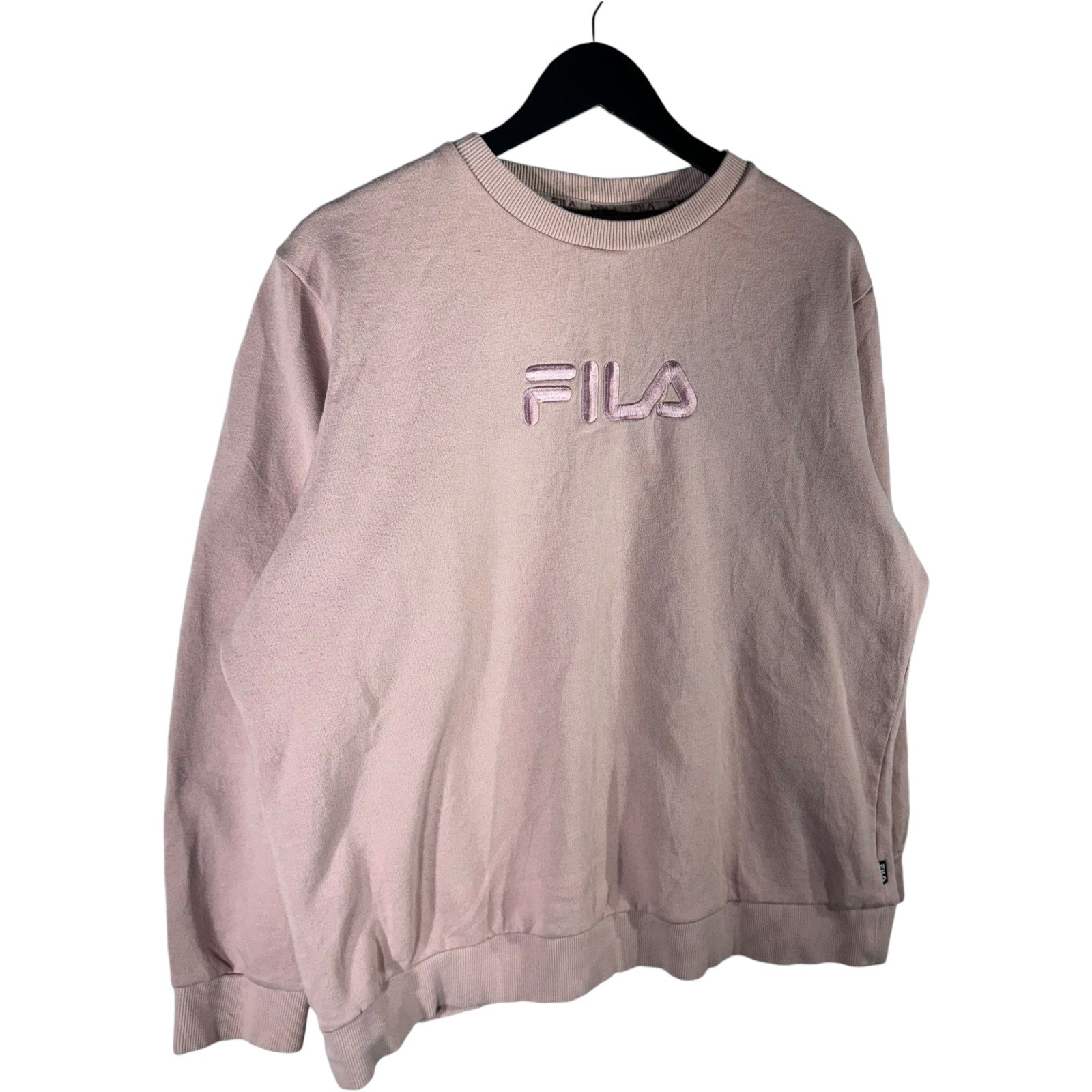 Collection of Women's FILA Embroidered Logo Crewneck in a gallery layout