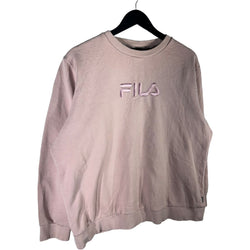 Collection of Women's FILA Embroidered Logo Crewneck in a gallery layout