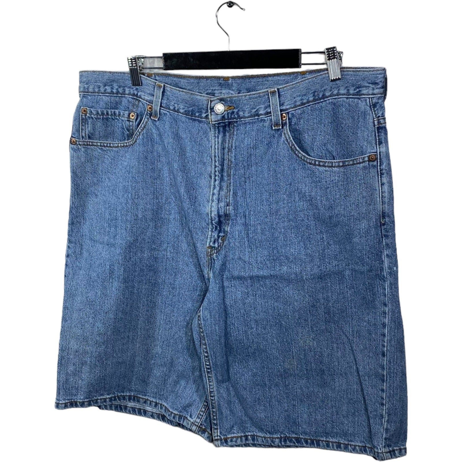 Collection of Levi's 550 Denim Shorts Size 42 in a gallery layout