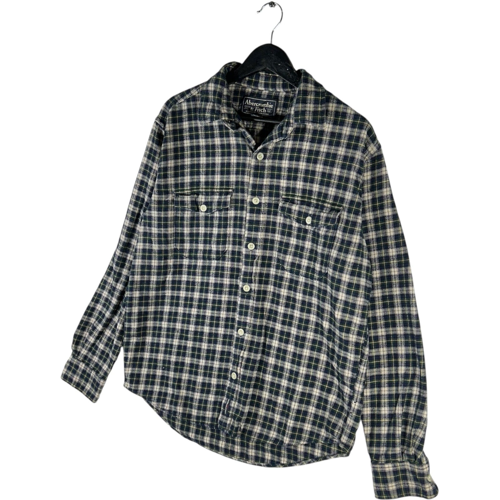 Collection of Abercrombie & Fitch Plaid Long Sleeve Flannel in a gallery layout