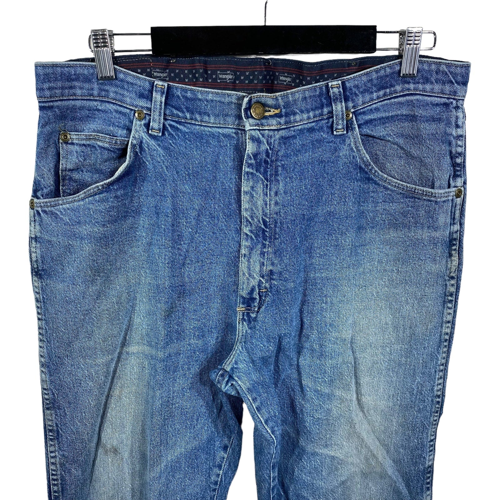 Collection of Wrangler Zip Fly Straight Leg Denim Pants in a gallery layout