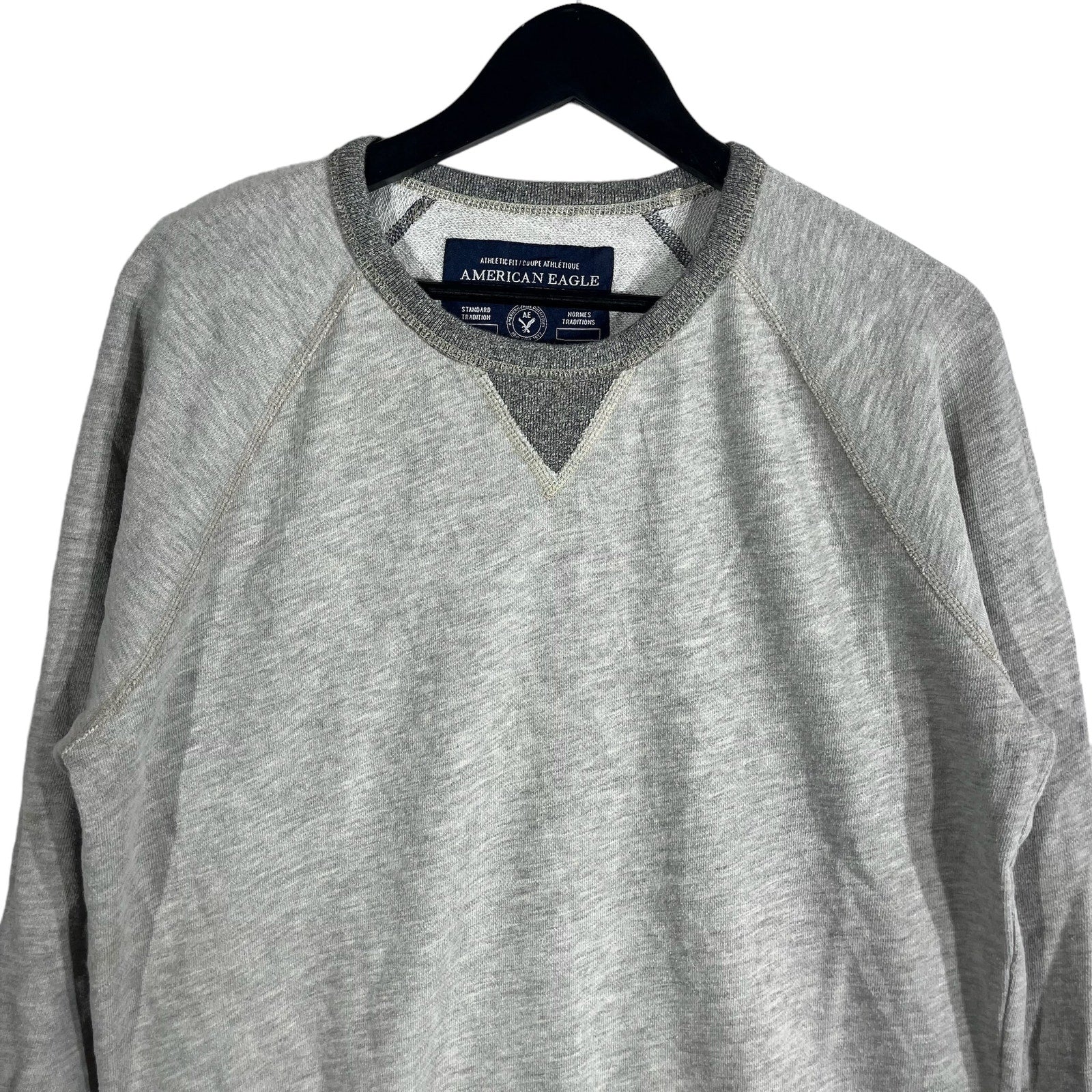 Collection of American Eagle Blank Crewneck in a gallery layout