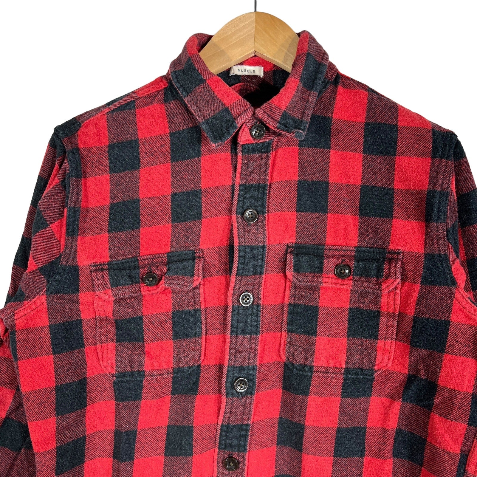 Collection of Abercrombie & Fitch Plaid Flannel in a gallery layout