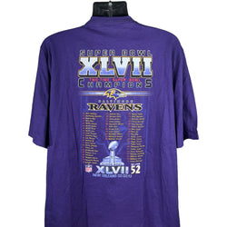 Collection of Baltimore Ravens Super Bowl XLVII Champs 2012 NFL Tee in a gallery layout