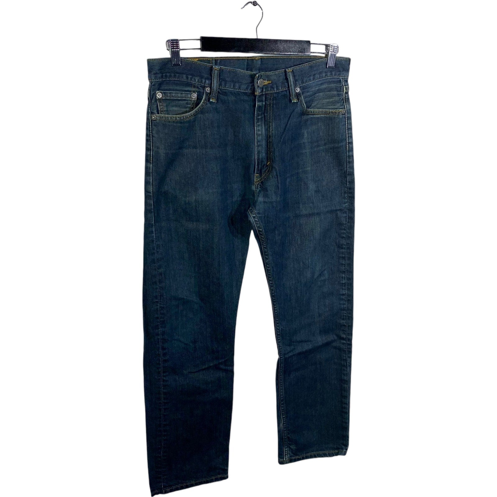 Collection of Levi's 513 Straight Leg Denim Jeans 33x30 in a gallery layout