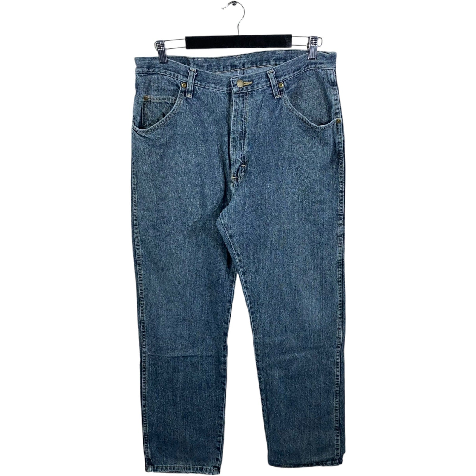 Collection of Wrangler Denim Straight Leg Jeans in a gallery layout