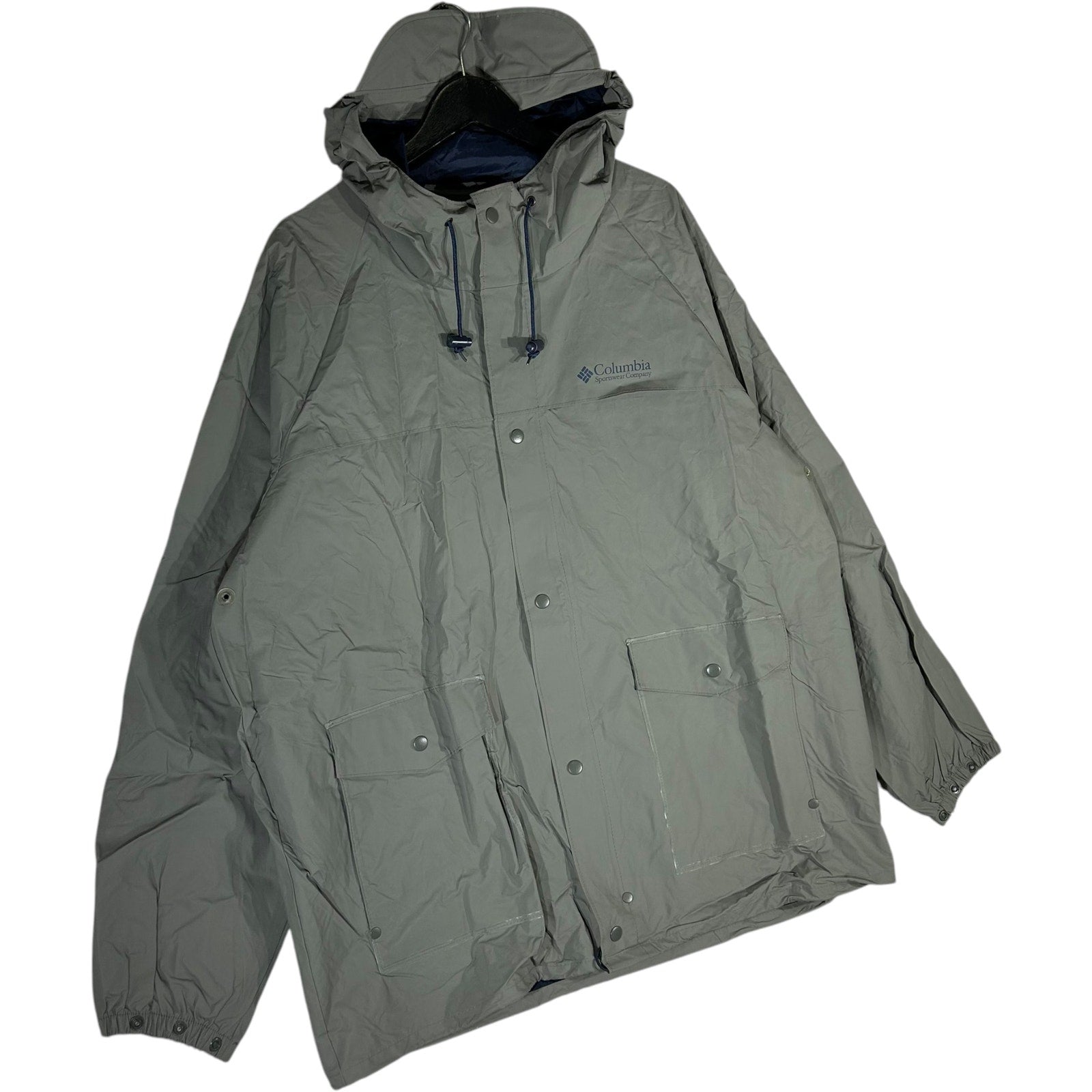 Collection of Columbia Hooded Full Zip Raincoat in a gallery layout