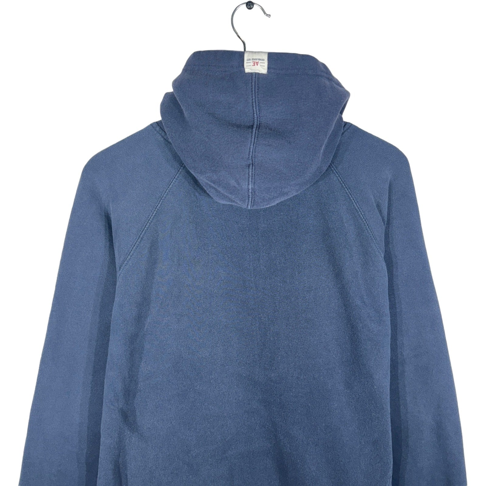 Collection of American Eagle #25 Spellout Pullover Hoodie in a gallery layout