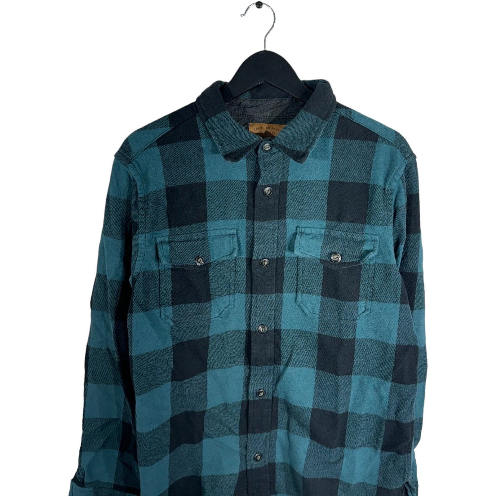 Collection of American Eagle Outfitters Plaid Flannel in a gallery layout