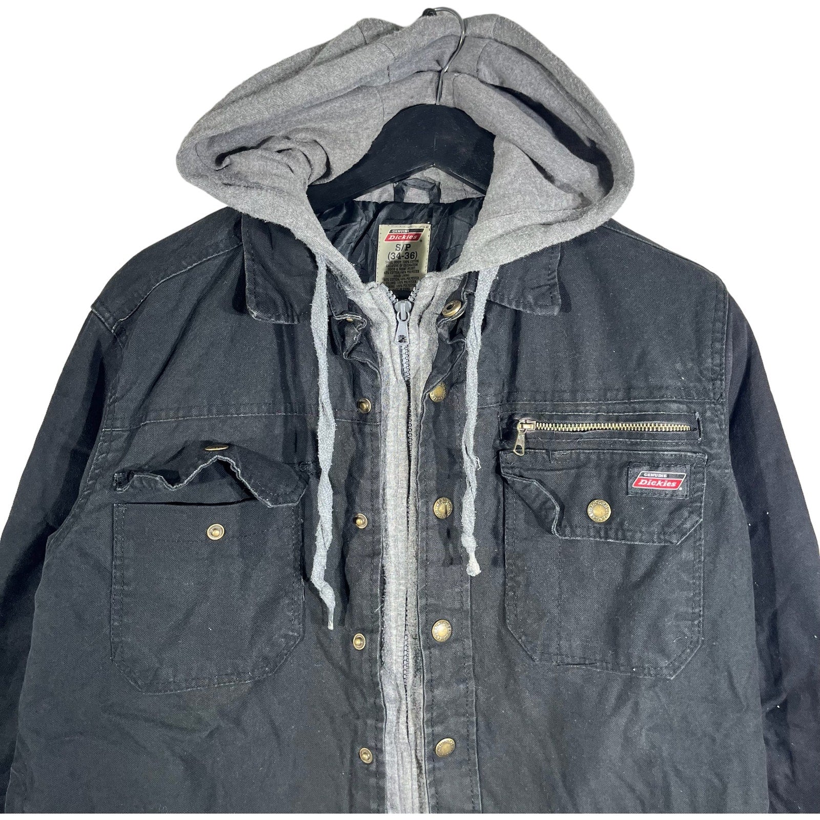 Collection of Genuine Dickies Full Zip Insulated Hooded Work Wear Jacket in a gallery layout