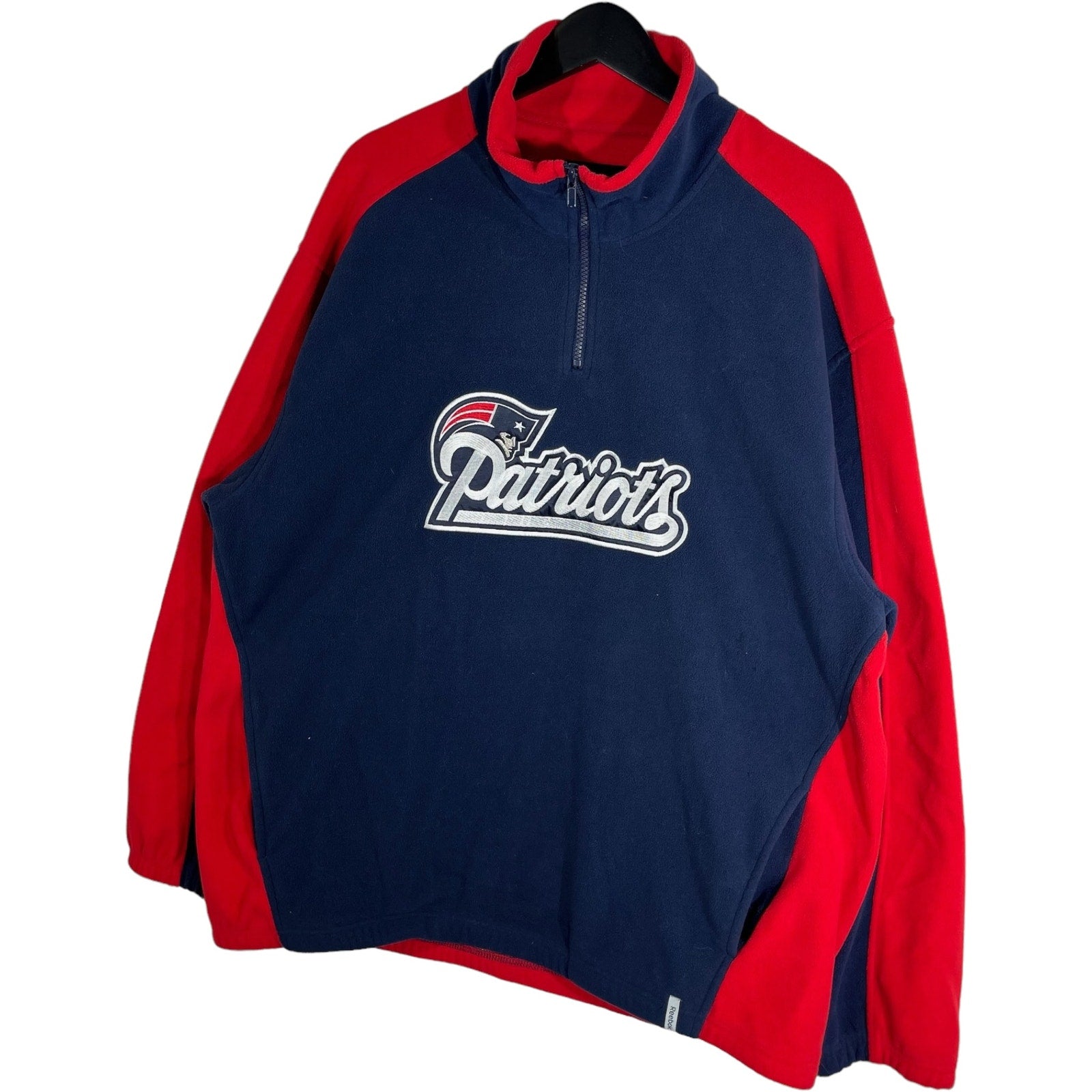 Collection of NFL New England Patriots Logo 1/4 Zip Fleece in a gallery layout