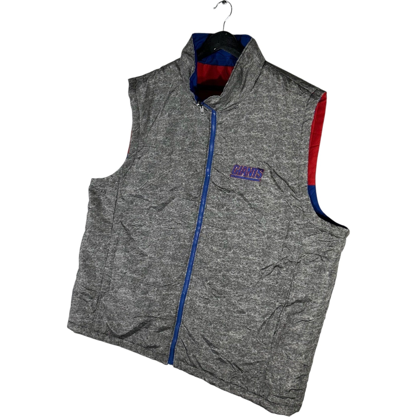 Collection of NFL New York Giants Reversible Full-Zip Vest in a gallery layout