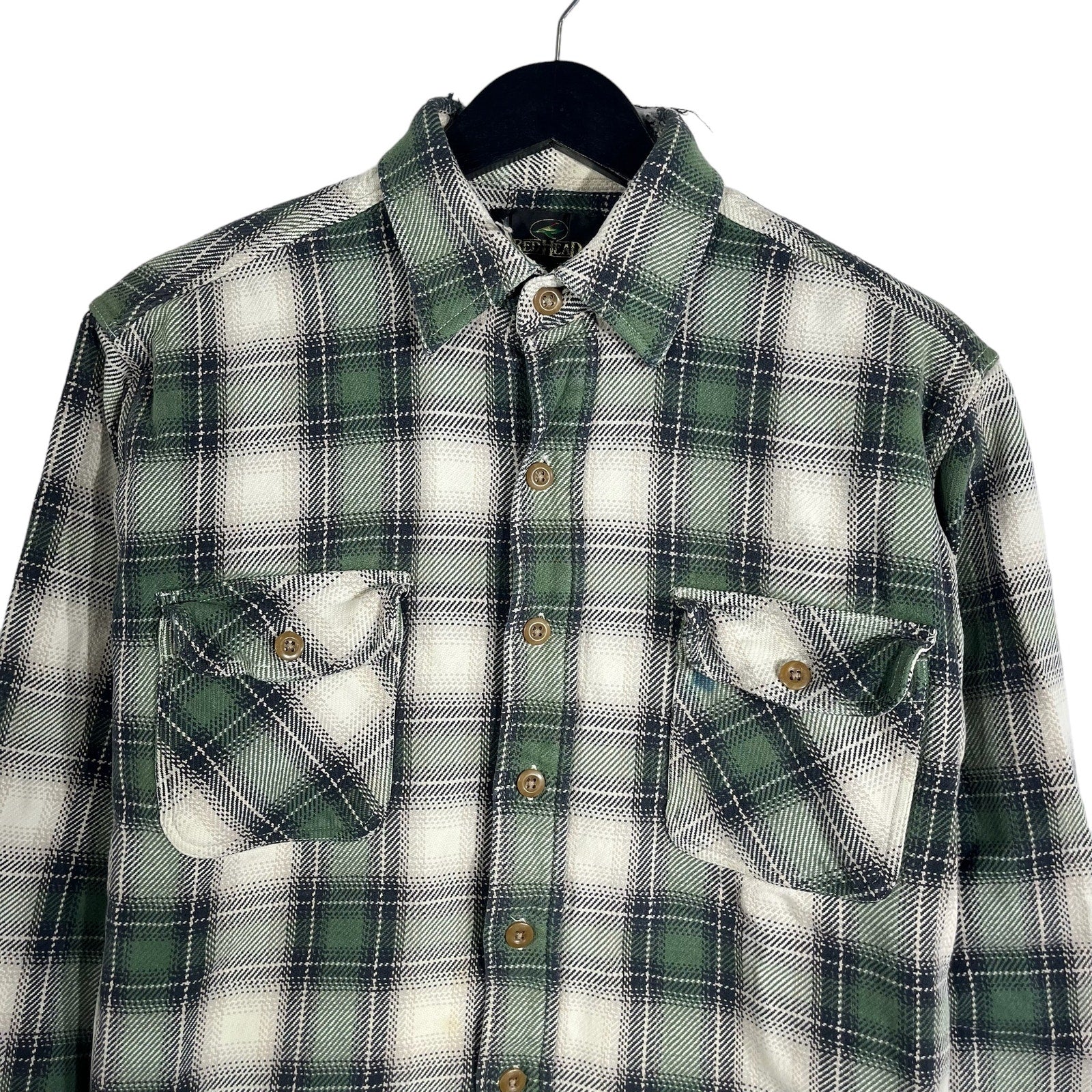 Collection of Red Head Plaid Long Sleeve Flannel in a gallery layout