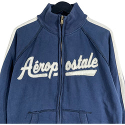 Collection of Aeropostale Chest Logo Full Zip Light Jacket in a gallery layout