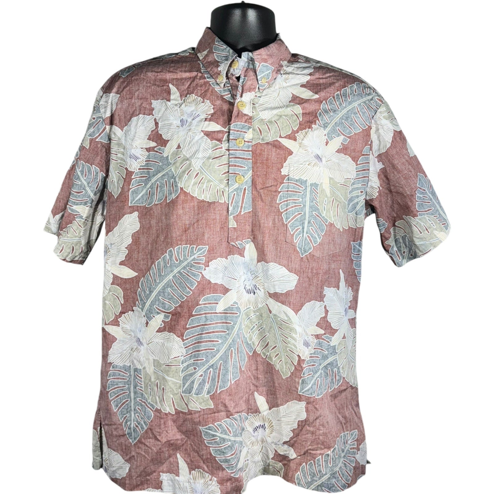 Collection of Floral Hawaiian Short Sleeve Button Up in a gallery layout