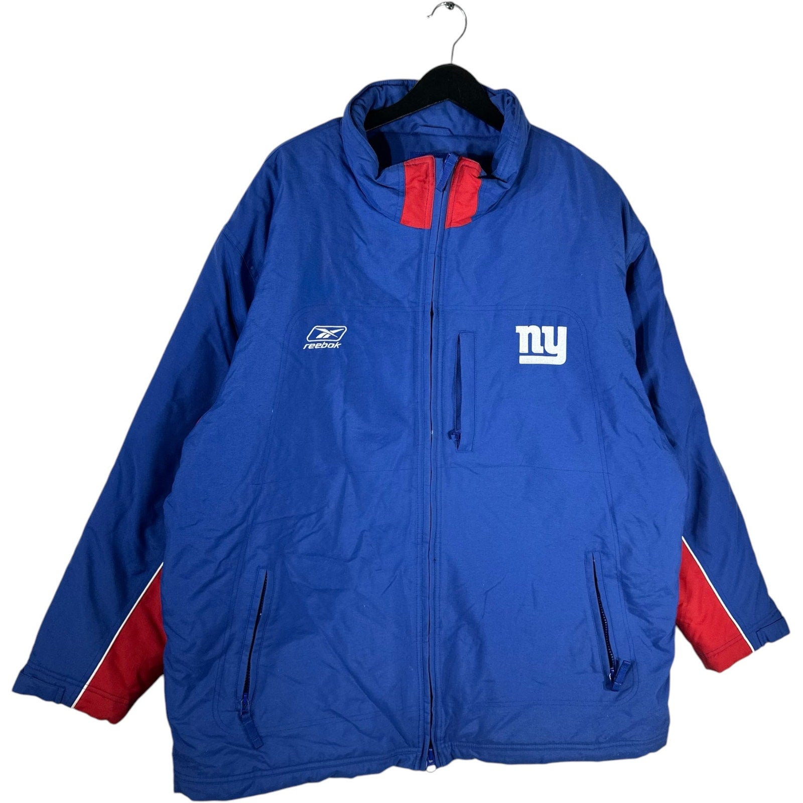 Collection of Reebok New York Giants NFL Puffer Jacket in a gallery layout