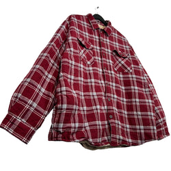 Collection of Wrangler Fleece Lined Collared Button Down Flannel in a gallery layout