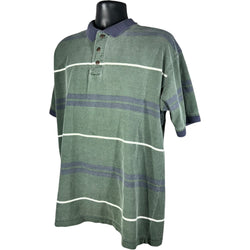 Collection of St. John's Bay Striped Short Sleeve Polo in a gallery layout