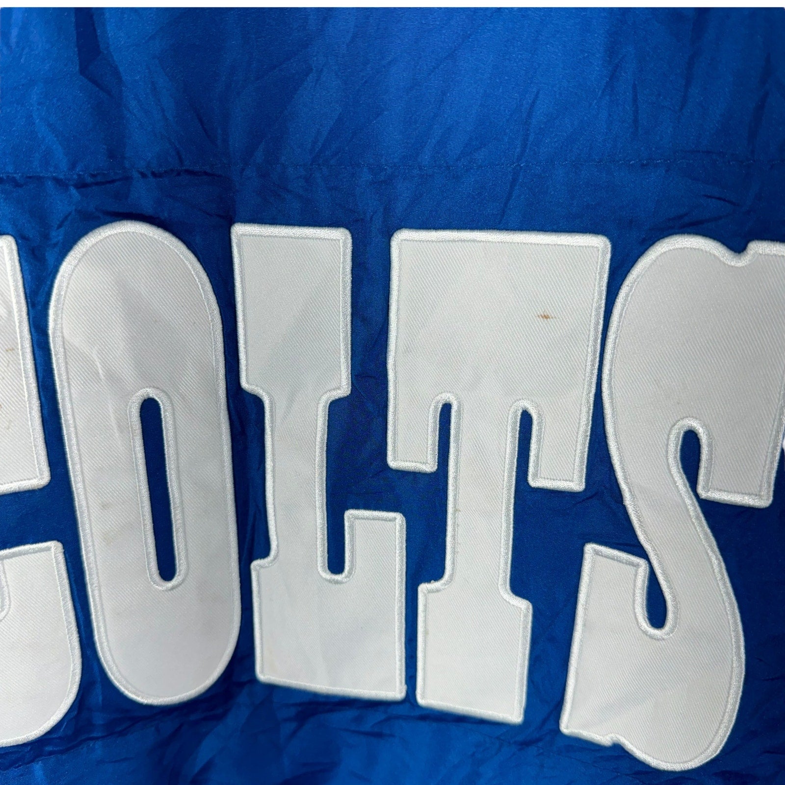 Collection of NFL Indianapolis Colts Full Zip Puffer Hooded Jacket in a gallery layout