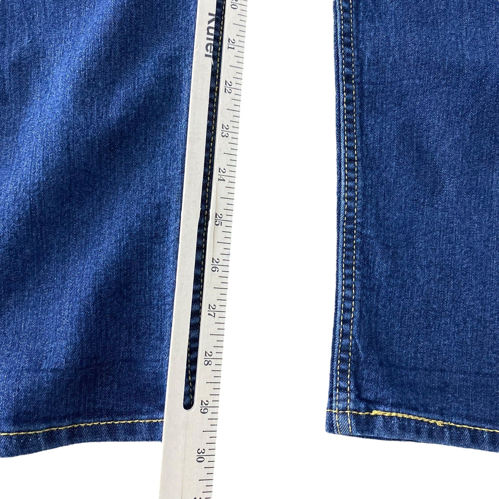 Collection of Levis 501 Zip Fly Straight Leg Dark Wash Denim Pants in a gallery layout