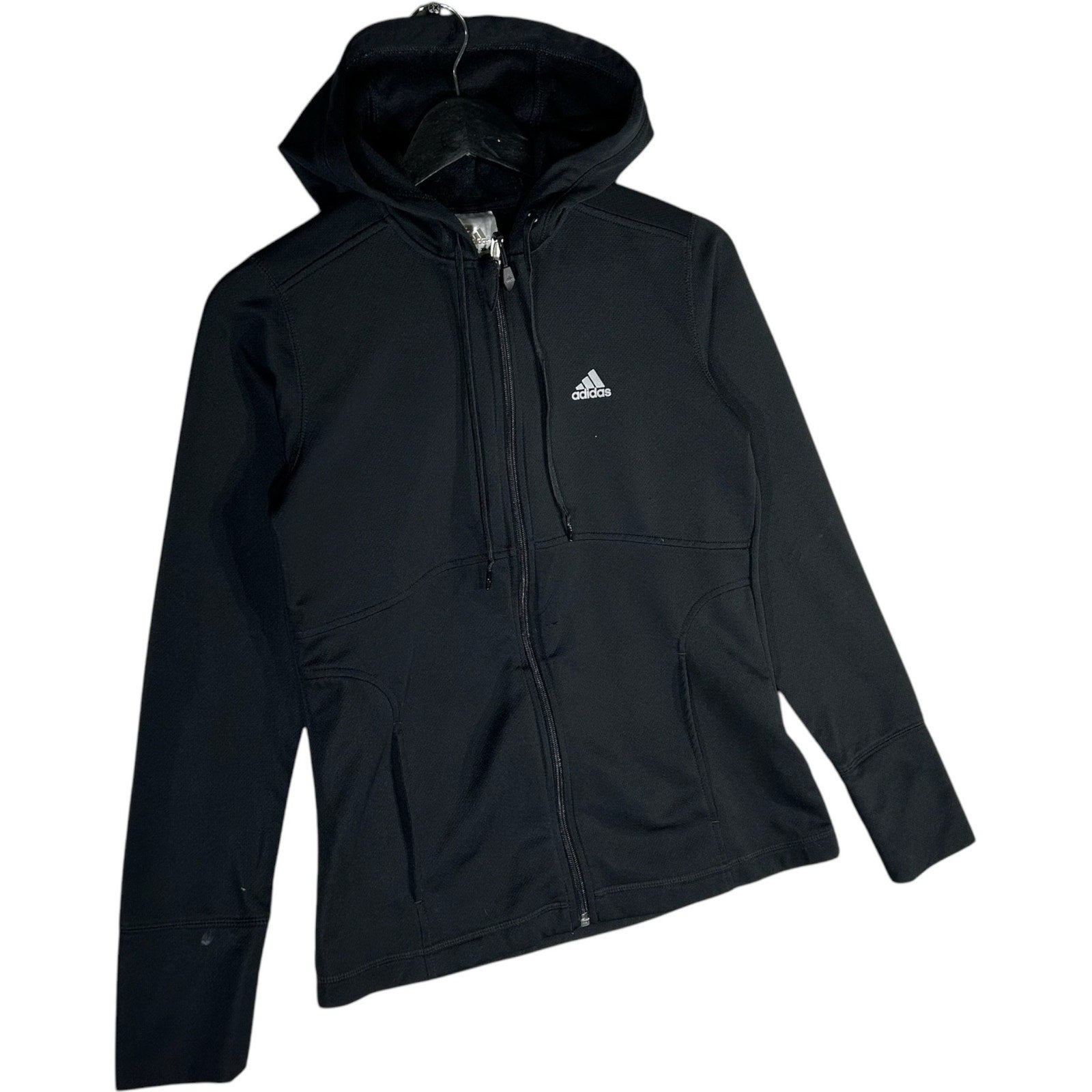 Collection of Adidas Mini Logo Full Zip Hoodie in a gallery layout