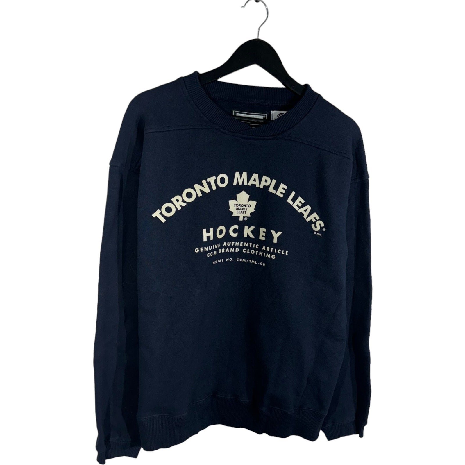 Collection of CCM NHL Toronto Maple Leafs Crewneck in a gallery layout