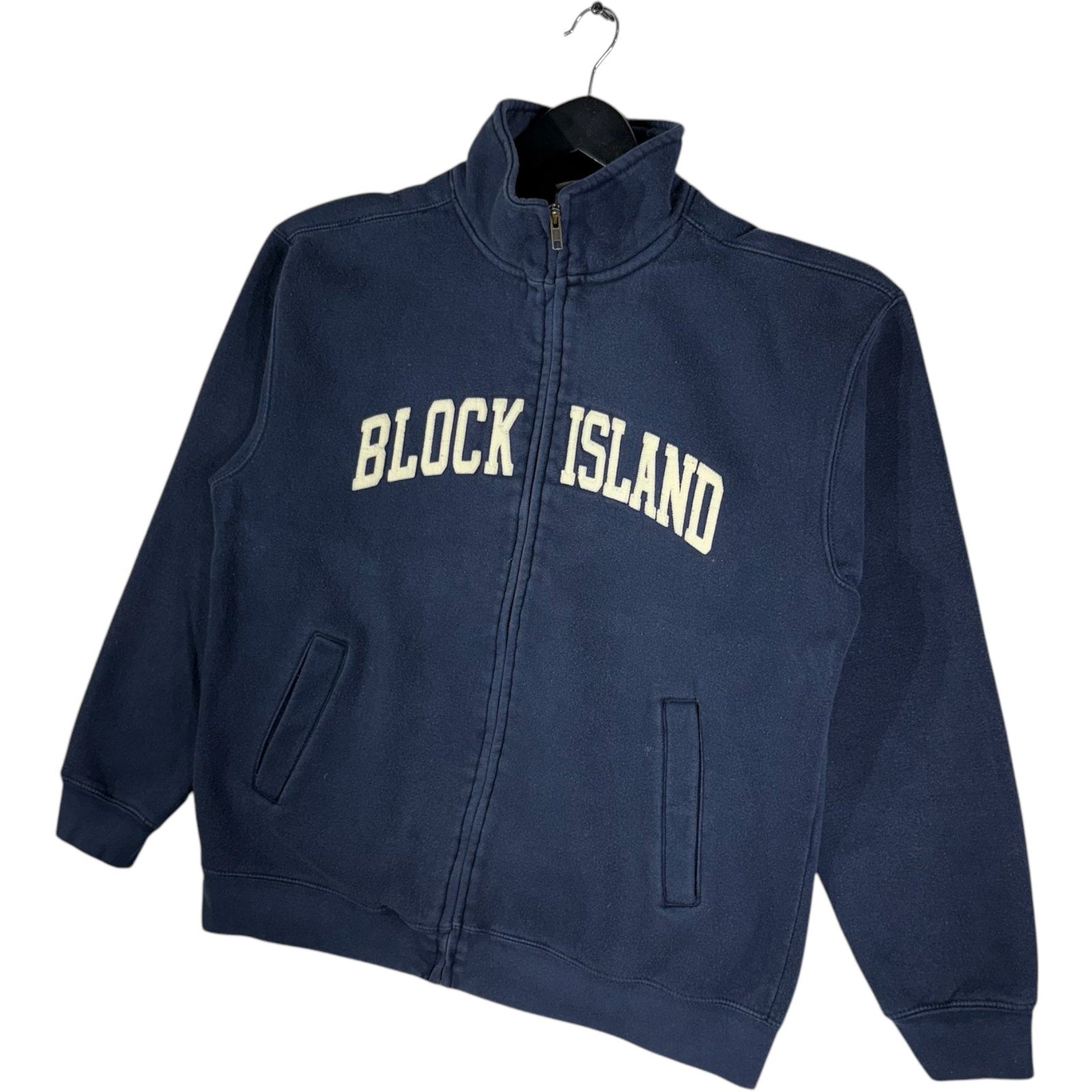 Collection of Pro Weave Block Island Spellout Souvenir Full Zip Sweatshirt in a gallery layout