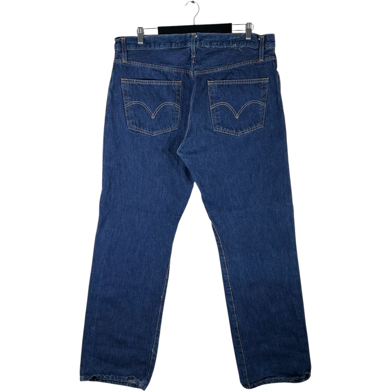 Collection of Levi's Denim Straight Leg Jeans 40x32 in a gallery layout