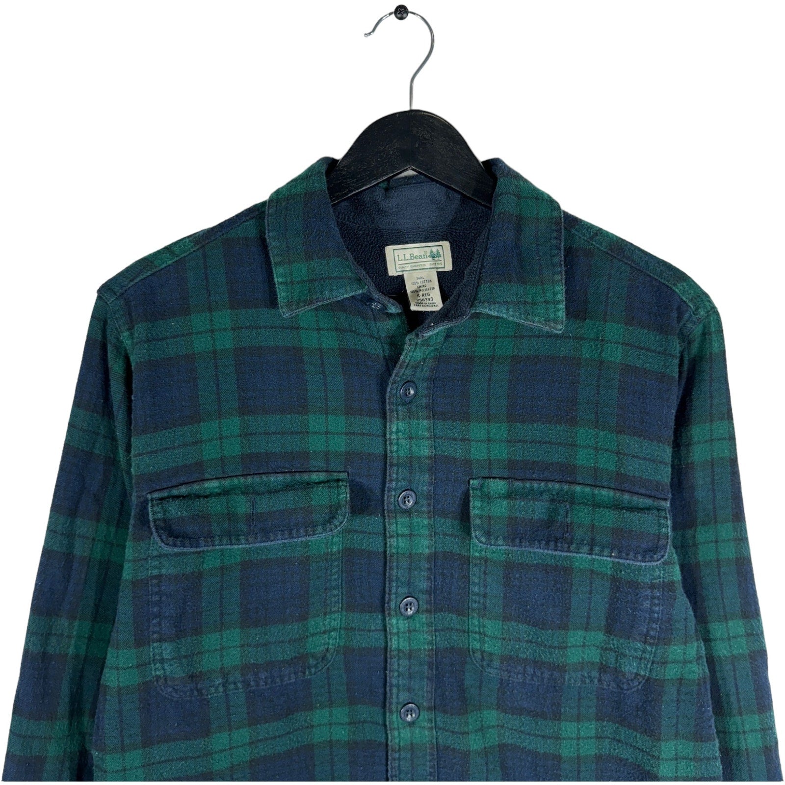 Collection of L.L. Bean Long Sleeve Plaid Flannel in a gallery layout