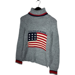 Collection of U.S. Polo Assn American Flag Knit Sweater in a gallery layout