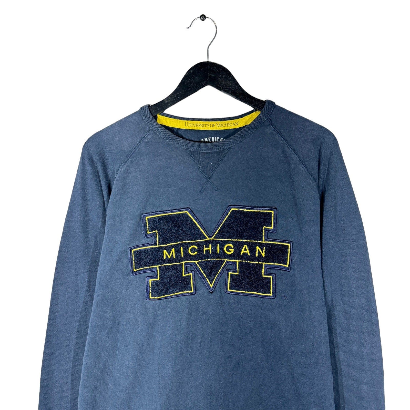 Collection of University Of Michigan College Crewneck in a gallery layout