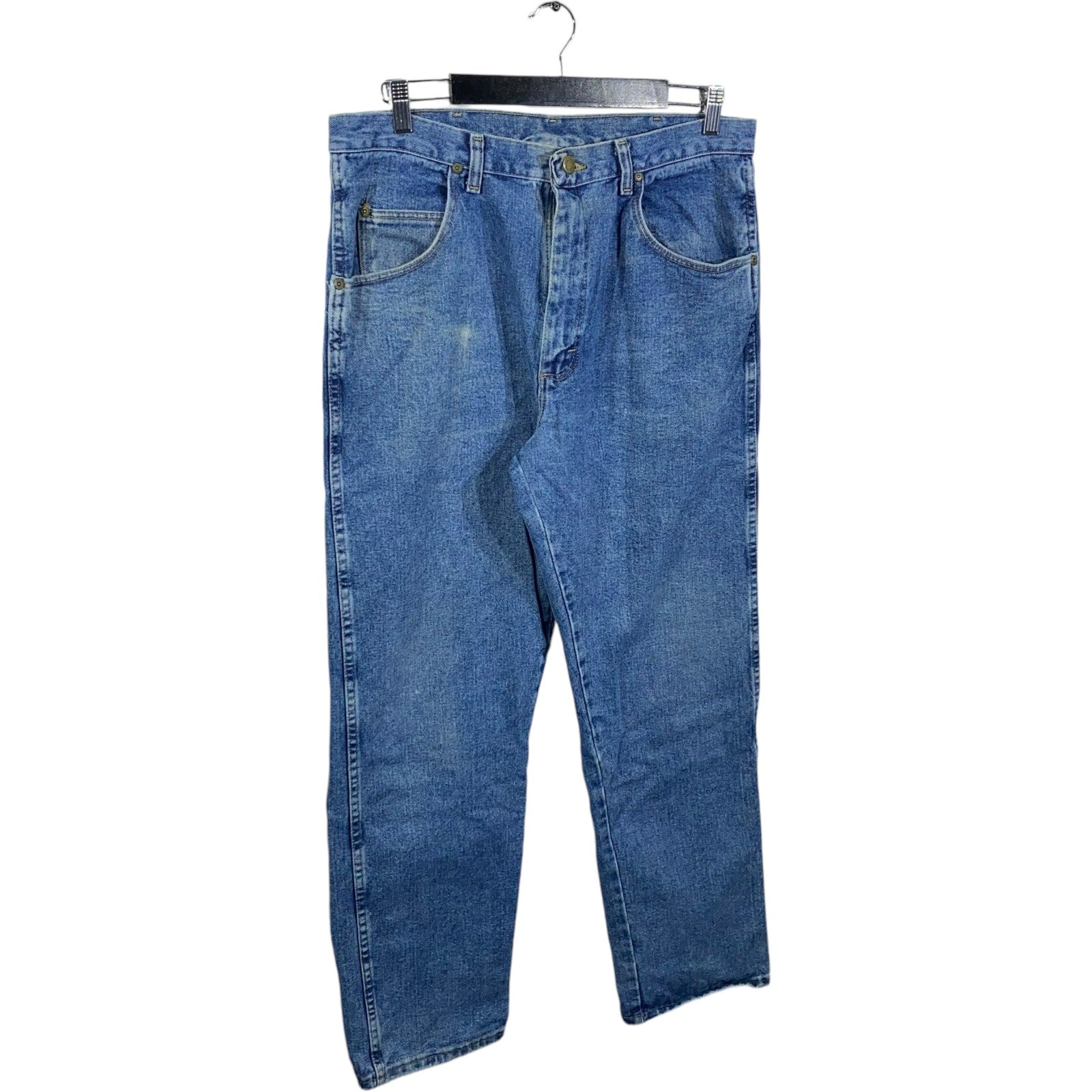 Collection of Wrangler Denim Straight Leg Jeans in a gallery layout