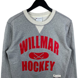 Collection of Champion Willmar Hockey Spell Out Crewneck in a gallery layout